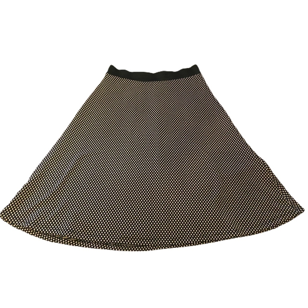 Polka dot textured skirt